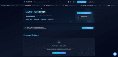 Revshare-DeFi/Tokenomics/Launchpad - Casatrick Rust / smart contract project screenshot